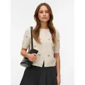 Produktbild: Vero Moda Strickjacke VMDOFFY INTARSIA 2/4 O-NCK CARDIGAN NOOS beige XS (34)