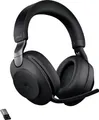 Produktbild: Jabra Evolve2 85 MS Over Ear Headset Bluetooth, kabelgebunden Stereo Schwarz Mikrofon-Rauschunterdrückung Lautstärkeregelung