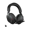 Produktbild: Jabra Evolve2 85 Wireless PC Headset with Charging Stand – Noise Cancelling Microsoft Teams Certified Stereo Headphones with Long-Lasting Battery – USB-C Bluetooth Adapter – Black