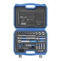 Produktbild: Gedore Steckschlüsselsatz, Set 69-teilig, 1/4 + 1/2 Zoll, Werkzeug, Nüsse Knarre Bits, für KFZ, 19 BMC 20, Blau