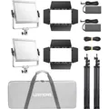 Produktbild: Godox Litemons LP600Bi Bi color LED Light Panel 2 light kit (Studioleuchte, Videoleuchte) (D280371)