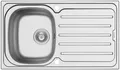 Produktbild: Pyramis Edelstahlspüle Vera, rechteckig, 86/50 cm