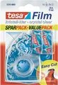 Produktbild: tesafilm Tesafilm Transparent (L x B) 10 m x 15 mm Inhalt: 2 Rolle(n) (57319)