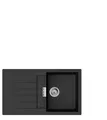 Produktbild: hansgrohe Einbauspüle S52 S520-F345 Einbauspüle & automatische Ablaufgarnitur Graphitschwarz