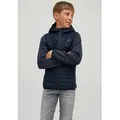 Produktbild: Jack & Jones Junior Steppjacke JJEMULTI wärmt, winddicht, wasserdicht, gesteppt Farbeinsatz, modisch, regular fit, Kapuze blau 176 (16J)