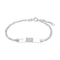 Produktbild: Amor Identarmband 925 Sterling Silber Damen Armschmuck, 16+2 cm, Silber, Kommt in Schmuck Geschenk Box, 2016490