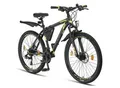 Produktbild: Licorne Bike Effect Premium Mountainbike in 26, 27,5 und 29 Zoll - Fahrrad für Jungen, Mädchen, Herren und Damen - Shimano 21 Gang-Schaltung - Herrenrad Zoll:26.00;Farbe:Schwarz/Lime (2xDisc-Bremse)