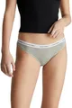 Produktbild: Calvin Klein Damen Slip Bikini Form mit Logobund, Grau (Grey Heather), M