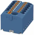 Produktbild: Phoenix Contact PTFIX 6/12X2,5 BU Verteilerblock, Grundklemme mit Einspeisung, Push-in, 13-Polig, Blau 1 Stück