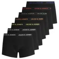 Produktbild: JACK&JONES Herren Boxer Shorts, 7er Pack - JACBASIC TRUNKS, Baumwoll-Stretch Schwarz S