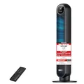 Produktbild: Dreo 20dB Leiser Turmventilator, 10 m Wurfweite 4 Geschwindigstufen 4 Modi 8 Std. Timer 90° oszillierende Ventilator mit Kühlung Fernbedienung für Schlafzimmer, Nomad One, Schwarz