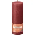 Produktbild: Bolsius - Rustik Stumpenkerze Zartes Rot, Höhe 19 Cm, Ø 6,8 Cm Stumpen- Und Kugelkerzen