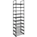 Produktbild: Songmics Schuhregal 10 Ebenen 30 cm x 45 cm x 174 cm Schwarz