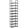 Produktbild: Boxxx Schuhregal, Schwarz, Metall, Kunststoff, 45x174x30 cm, Garderobe, Schuhaufbewahrung, Schuhregale