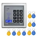 Produktbild: YAVIS RFID Codeschloss Türöffner Zutrittskontrollsystem Sicherheit Tor Eintrag + 10 Schlüsselanhänger Nähe Türeinstieg Standalone Access Control System für 1000 Benutzer