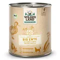 Produktbild: Wildes Land Hundefutter Nassfutter BIO Ente mit Süßkartofeln Birnen Beeren 800g (6 x 800g)
