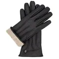 Produktbild: Hand Gewand by Weikert Lederhandschuhe JESS- Elegant aus Ziegenleder mit Kaschmir Wolle Fütterung schwarz 6.5