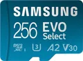 Produktbild: Samsung EVO Select (2021) microSD-Karte + SD-Adapter, 256 GB, Speicherkarte für Smartphone und Tablet, UHS-I U3, Full HD, 130 MB/s Lesen, MB-ME256KA/EU