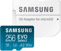 Produktbild: Samsung EVO Select 256GB microSDXC U3 Class 10 + SD Adapter 130MB/s Neu