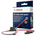 Produktbild: Bosch Automotive Bosch Verbindungskabel für Batterieladegeräte - Batteriekabel mit Ringösen und 40 A-Sicherung - Ersatzteil in Originalqualität - M6-Ösen, 52 cm Kabel - 0189999271