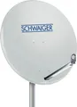 Produktbild: Schwaiger SAT Spiegel Aluminium 80cm Satellitenschüssel HD tauglich hellgrau