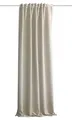 Produktbild: HOMEbasics | Akustikvorhang Uni | ACUSTICO | Lärm-, Hitze-, Kälte- und Zugluft-Schutz + abdunkelnd | Natur | 245 x 135 cm