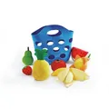 Produktbild: Hape Obstkörbchen Filzkorb mit Früchten Obst aus Gewebe Ananas Banane Erdbeere