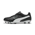 Produktbild: PUMA King Liga FG/AG Fußballschuh, Unisex, Schwarz/Silber/Weiß, 7.5 UK