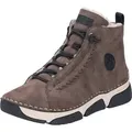 Produktbild: Rieker Damen Schnürboots Stiefelette Warmfutter Ziernaht 45912, Größe:38 EU, Farbe:Braun - Braun - 38