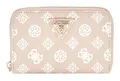 Produktbild: GUESS Geldbörse mit Blumenmuster, Beige, Modern, Damen, Frauen, Modebewusste, Kunstleder, Kompakte Geldbörse, Metall-Logo, Reißverschluss