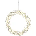 Produktbild: StarTrading LED Lichtkranz Dekokranz Türkranz Wandkranz 30 LED D: 35cm in gold