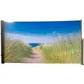 Produktbild: Garden Pleasure Seitenmarkise Motiv Nordseeküste 300 cm Schwarz
