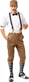 Produktbild: Orlob Herren Kostüm Set 20er braun Hose Karneval Fasching Gr. 50/52