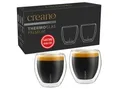 Produktbild: Creano Teeglas Espressoglas 2er-Set “hoch” 100ml, Borosilikatglas, 2 Gläser