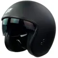 Produktbild: Römer Jethelm RR10701 - Motorradhelm mit Sonnenvisier + gratis klaren Visier, matt schwarz Gr. XS