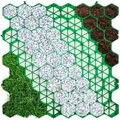 Produktbild: KARAT Rasengitter aus Kunststoff Paddockplatte für Bodenverstärkung Grün 50 x 50 cm