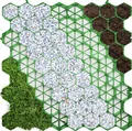 Produktbild: Rasengitter Paddockplatte für Bodenverstärkung langlebig Grün 50 x 50 cm