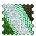 Produktbild: Paddockplatte Rasengitter - Strapazierfähig Bodenverstärkung - 50x50 cm Grün