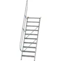 Produktbild: MUNK Treppe 60°  inkl. einen Handlauf, 800mm Stufenbreite, 10 Stufen