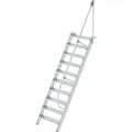 Produktbild: Günzburger Steigtechnik Treppe 60° Stufenbreite 800 Mm 10 Stufen Aluminium Geriffelt - 600230