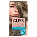 Produktbild: 9000101272260 Gliss Color Care  Moisture farba do włosów 8-1 Chłodny Średni Brąz