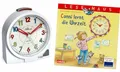 Produktbild: Atlanta Kinderwecker ohne Ticken + Kinderbuch Conni Die Uhrzeit - 2127/0 BU2 (Weiß Lesemaus)