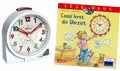 Produktbild: Kinderwecker ohne Ticken + Lernbuch LESEMAUS Conni die Uhrzeit Weiß - 2127/0 BU2