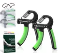 Produktbild: Profi Fitness Handtrainer, 2-er Set Fingerhantel einstellbar von 5-60 kg, Fin...
