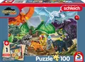Produktbild: Schmidt Kinderpuzzle Schleich Eldrador mit 1 Mini Creatures - 56565 Kampf um den