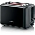 Produktbild: Bosch Toaster DesignLine TAT3P423DE, 2 Scheiben, 970 Watt, schwarz