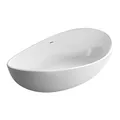 Produktbild: BERNSTEIN Freistehende Badewanne aus Sanitäracryl Standbadewanne Wanne mit Doppelwandiger Konstruktion 180 x 110 x 62 cm - 5 Jahre Garantie - Wave in Weiß glänzend, Acryl-Wanne