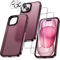 Produktbild: für iPhone 15 Hülle 5-in-1-Set Handyhülle für iPhone 15 Case Rundumschutz Sch...