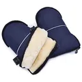 Produktbild: Lammfell Handwärmer von WERNER CHRIST BABY – GLOVY Handschuhe sind der ideale Kinderwagen-Muff aus medizinischem Fell, warmer universaler und wasserabweisender Handmuff, in navy (dunkelblau)