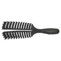 Produktbild: HERCULES SÄGEMANN - Vent Brush (schmal) | Haarbürste zum sanften Entwirren und Massieren. Haarbürste mit ergonomischem Griff, mit Naturborsten und Nylonpins für gesundes Haar | Farbe: Schwarz